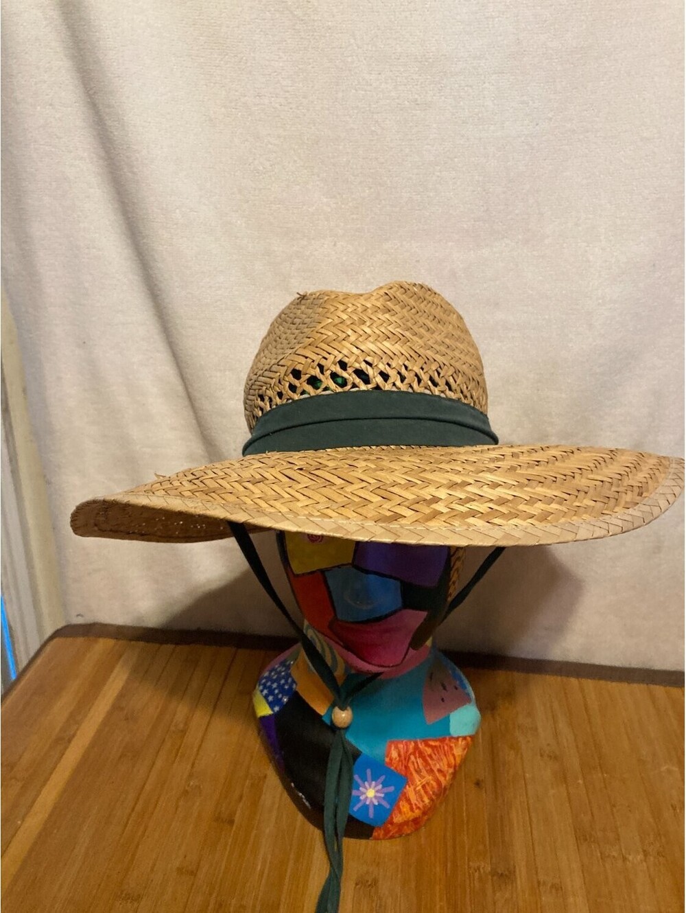 Dorfman Pacific Co. Straw Lifeguard Sun Hat Mens Beige Interior Sweatband